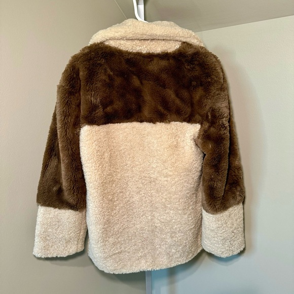 Steve Madden Willow Multi Faux Fur Coat women’s Size Small - Picture 2 of 6